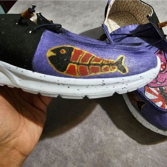 ‎Custom Painted Shoes Sneakers SWEET KAWAII CAT 12.5W/10.5M main image 4